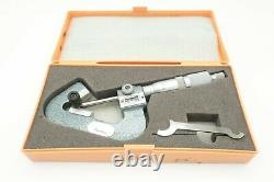 Mitutoyo 214-202 V Anvil Micrometer. 093-1 with. 200 Standard & Case Japan