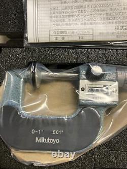 Mitutoyo 223-125 digital micrometer Disk Outside Micrometer to 1 Range 0.001
