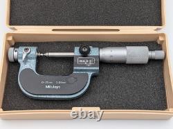 Mitutoyo 226-125 Mechanical DIGIT Outside Micrometer 0 to 25mm Range Ratchet