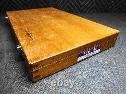 Mitutoyo 229-132 Digital Depth Micrometer DMC4 6 Kit in Wood Storage Case