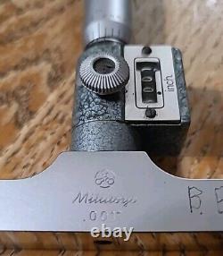 Mitutoyo 229-132 Digital Depth Micrometer DMC 0-6 K. Japan Original Wood Box