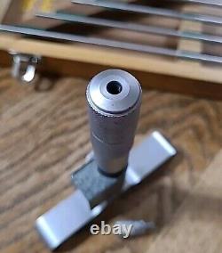 Mitutoyo 229-132 Digital Depth Micrometer DMC 0-6 K. Japan Original Wood Box