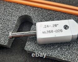 Mitutoyo. 240-280 Holtest Vernier Inside Micrometer, Two-Point #368-026 USED +