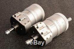 Mitutoyo 252-392 Digit Micrometer Heads 0-1 Range. 0002 For Microscope Stage