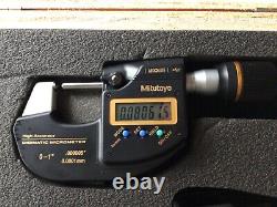 Mitutoyo 293-130-10 Sub-Micron Digimatic Micrometer, 0-1/0-25mm. 000005