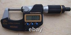 Mitutoyo 293-140 QuantuMike Micrometer MDE-25PX IP65 0-25 Digital