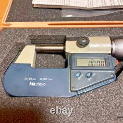 Mitutoyo 293-151-30 Digital Micrometer 0-1 IP65 Coolant-Proof Carbide SPC Japan