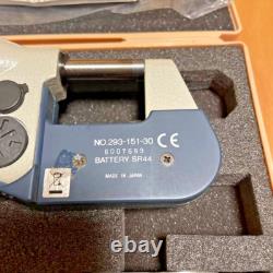 Mitutoyo 293-151-30 Digital Micrometer 0-1 IP65 Coolant-Proof Carbide SPC Japan
