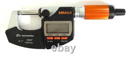 Mitutoyo 293-180-40 QuantuMike Digimatic 0 -1.00005/. 001mm, IP65, SPC