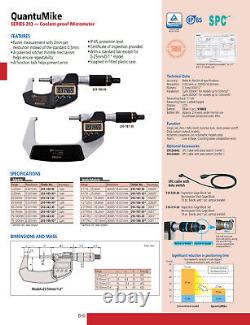 Mitutoyo 293-185-30 1/ 25.4mm QuantuMike Digimatic. 00005/. 001mm, IP65