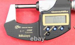 Mitutoyo 293-185-30 QuantuMike 0-1/25.4MM Fast Measure IP65 Digital Micrometer