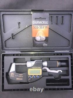 Mitutoyo 293-185-30 QuantuMike Digimatic Micrometer, 0-1/0-25mm Range