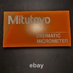 Mitutoyo 293-185-30 QuantuMike Digimatic Outside Micrometer, 0-1, IP65, 0.00005