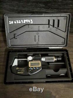Mitutoyo 293-185-30 QuantuMike Micrometer, 0-1/0-25mm Range, coolant proof ip65