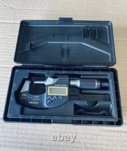 Mitutoyo 293-185 QuantuMike Coolant-Proof Electronic Digital Micrometer 0-1