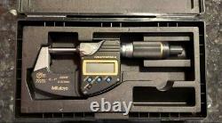 Mitutoyo 293-185 QuantuMike Digimatic Micrometer, 0-1/0-25mm Range