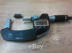 Mitutoyo 293-186 Digital Micrometer, 1-2 range, 0.00005/0.001mm resolution