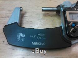 Mitutoyo 293-186 Digital Micrometer, 1-2 range, 0.00005/0.001mm resolution