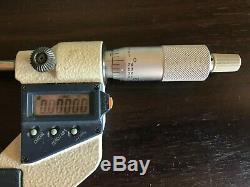 Mitutoyo 293-187, 2- 3 x. 00005 Electronic Micrometer, Good Condition