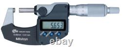 Mitutoyo 293-230-30 Coolant Proof Digimatic Micrometer withSPC, 0-25mm Range