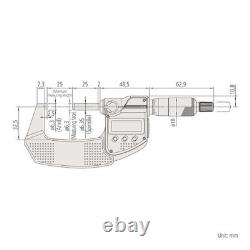 Mitutoyo 293-231-30 MDC-50MX Coolant Proof Digimatic Micrometer 25-50 mm Mitutoyo 293-231-30 MDC-50MX Coolant Proof Digimatic Micrometer 25-50 mm