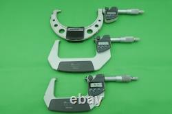 Mitutoyo 293-232 50-75mm 293-233 75-100mm 293-250 100-125mm Digital Micrometers