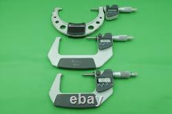 Mitutoyo 293-232 50-75mm 293-233 75-100mm 293-250 100-125mm Digital Micrometers