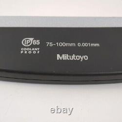 Mitutoyo 293-233-30 Coolant Proof Digimatic Micrometer MDC-100MX 75-100mm Used