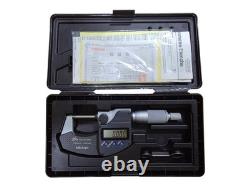 Mitutoyo 293-240-30 Digimatic Micrometer 0-25mm IP65 Carbide Faces Used MDC-25PX