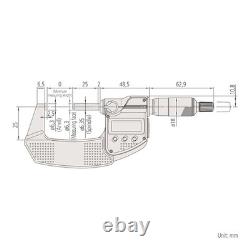 Mitutoyo 293-240-30 MDC-25PX Digimatic Micrometer 0-25mm IP65 New