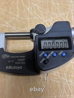 Mitutoyo 293-330-30 1 Ratchet Stop Micrometer (WithSPC) IP65 Dust/Water Protectio