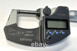 Mitutoyo 293-330 Digimatic Outside Micrometer, 0-1/0-25mm. 00005/0.001mm