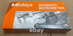 Mitutoyo 293-330 Digimatic Outside Micrometer Inch Metric Ratchet Stop 0-1