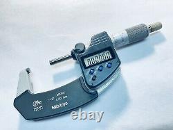 Mitutoyo 293-331 1-2 IP65 Digimatic Coolant Proof Micrometer withSPC Nice