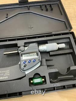 Mitutoyo 293-331-30 1-2 IP65 Electronic Coolant Proof Micrometer withSPC