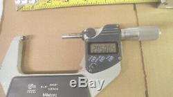 Mitutoyo 293-332 digital micrometer, 2-3 in, 50.80-76.20mm, IP65 coolant proof