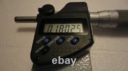 Mitutoyo 293-333-30, 3-4 Digital Micrometer, Ip65.00005, Spc, Ratchet Thimble
