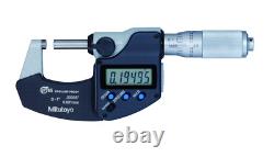 Mitutoyo 293-335-30 0 1/25mm Digimatic Micrometer FR. 001mm, IP65 SPC