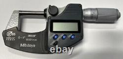 Mitutoyo 293-335 Digimatic Micrometer, 0-1/0-25mm Range. 00005/0.001mm