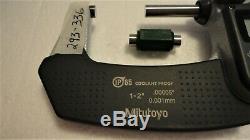 Mitutoyo 293-336-30, 1-2, Digital Micrometer, Ip65.00005, Spc Output