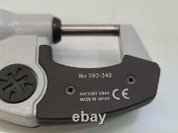 Mitutoyo 293-340 0-1 IP65 Electronic Coolant Proof Micrometer. 000050.001mm