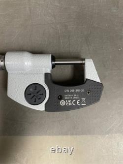 Mitutoyo 293-340-30 1 in. Digimatic Micrometer with 25.4 Mm IP65 Ratchet Stop-No