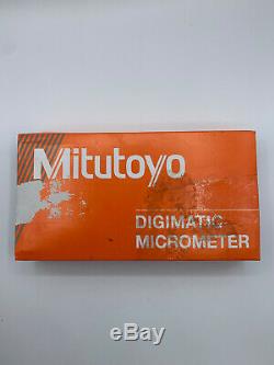 Mitutoyo 293-340-30 Digimatic Digital Micrometer Cert, Ratchet Thimble, 0 to 1