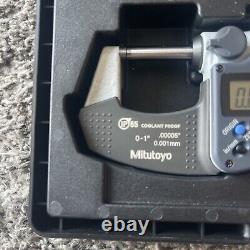 Mitutoyo 293-340-30 Digimatic Outside Micrometer 0-1 (0-25mm) 0.00005 Accuracy