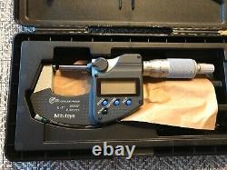 Mitutoyo 293-340-30 Digimatic Outside Micrometer, 0-1/0-25mm Range. 00005