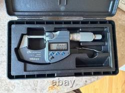 Mitutoyo 293-340-30 Digital Micrometer 0-1 Range, 0.00005 Resolution withCase
