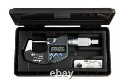 Mitutoyo 293-340-30 Digital Micrometer, Inch/Metric, Ratchet Stop