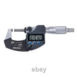 Mitutoyo 293-340-30 Digital Micrometer, Inch/Metric Ratchet Stop 0-1 (0-25.4mm)