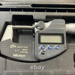 Mitutoyo 293-340-30 Electronic Outside Micrometer 0 to 1 Range IP65
