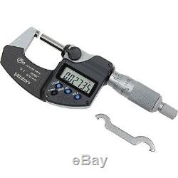 Mitutoyo 293-340-30 Micrometer 1/ 25.4mm IP65 Ratchet Stop-No SPC